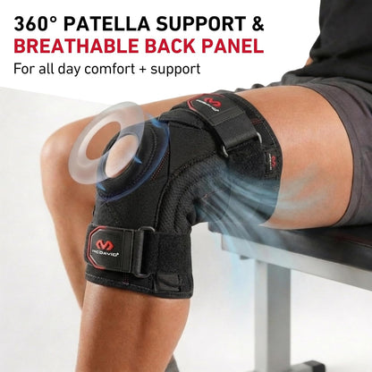 Knee Brace Support with Side Stays, Compression Knee Sleeve & Cross Straps for Patellar Tendon Support, Tendonitis, Arthritis Pain Relief, Recovery, Knee Brace for Men and Women