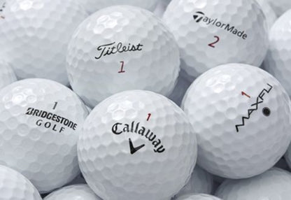 Mixed Golf Ball Brands Mint / 5A / AAAAA Quality - 48 Pack - White