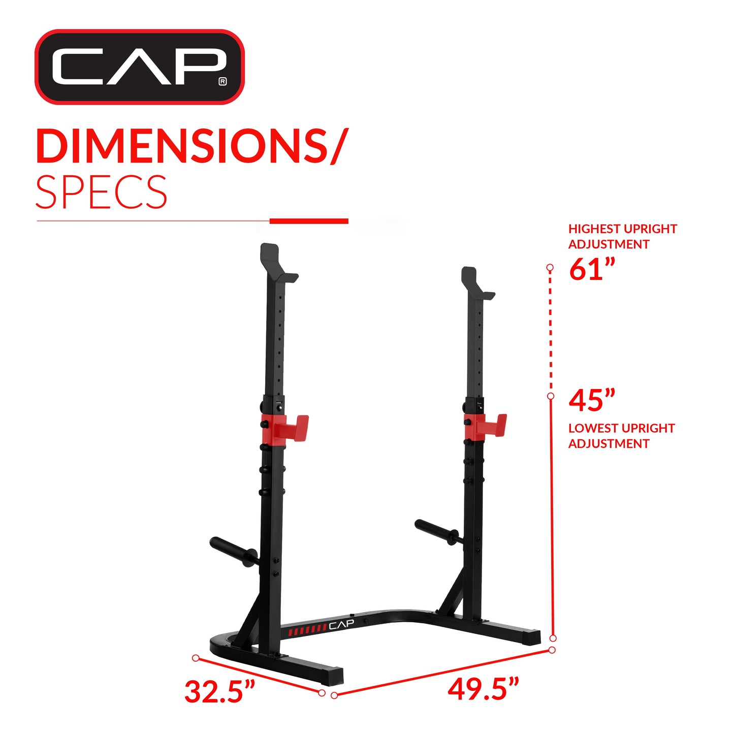 Adjustable Olympic Squat Rack
