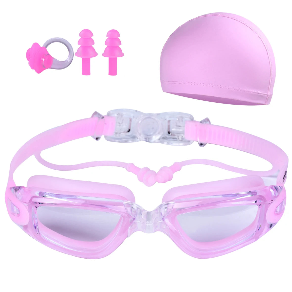 Adult Swimming Goggles, Waterproof, Fog-Proof, High-Definition Swimming Goggles, Swimming Equipment, Cap, Suit