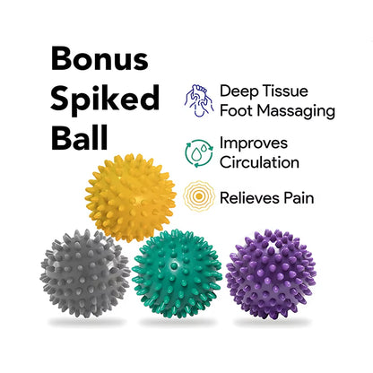 Foot Strecher Rocker Ankle Calf Stretching Board Massage Ball Yoga Fitness Exercise Massage for Achilles Tendonitis Heel Pain