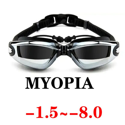 Swimming Trunks Men'S Swimming Set Flat Angle Swimming Shorts Waterproof Quick-Drying Swimming Suit Swimming Goggles Swim Cap