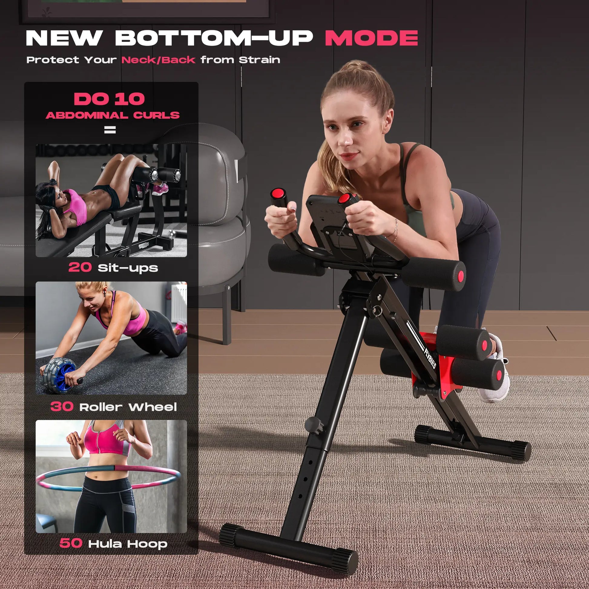 FLYBIRD Foldable Ab Machine