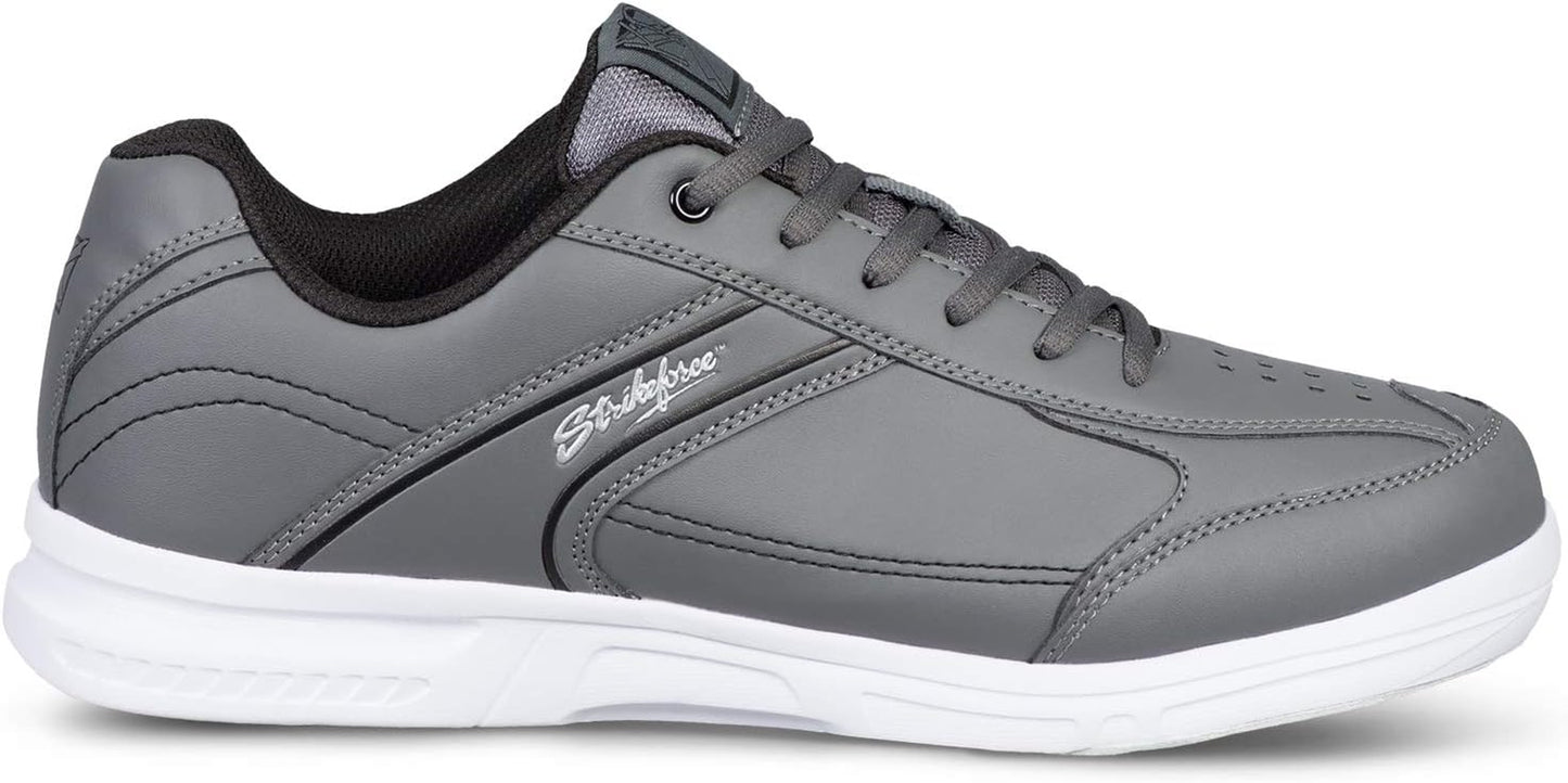 Flyer Lite Slate Men'S Athletic Bowling Shoe with #8 Slide Pad on Both Shoes for Right and Left Handed Bowlers - Available in Medium and Wide