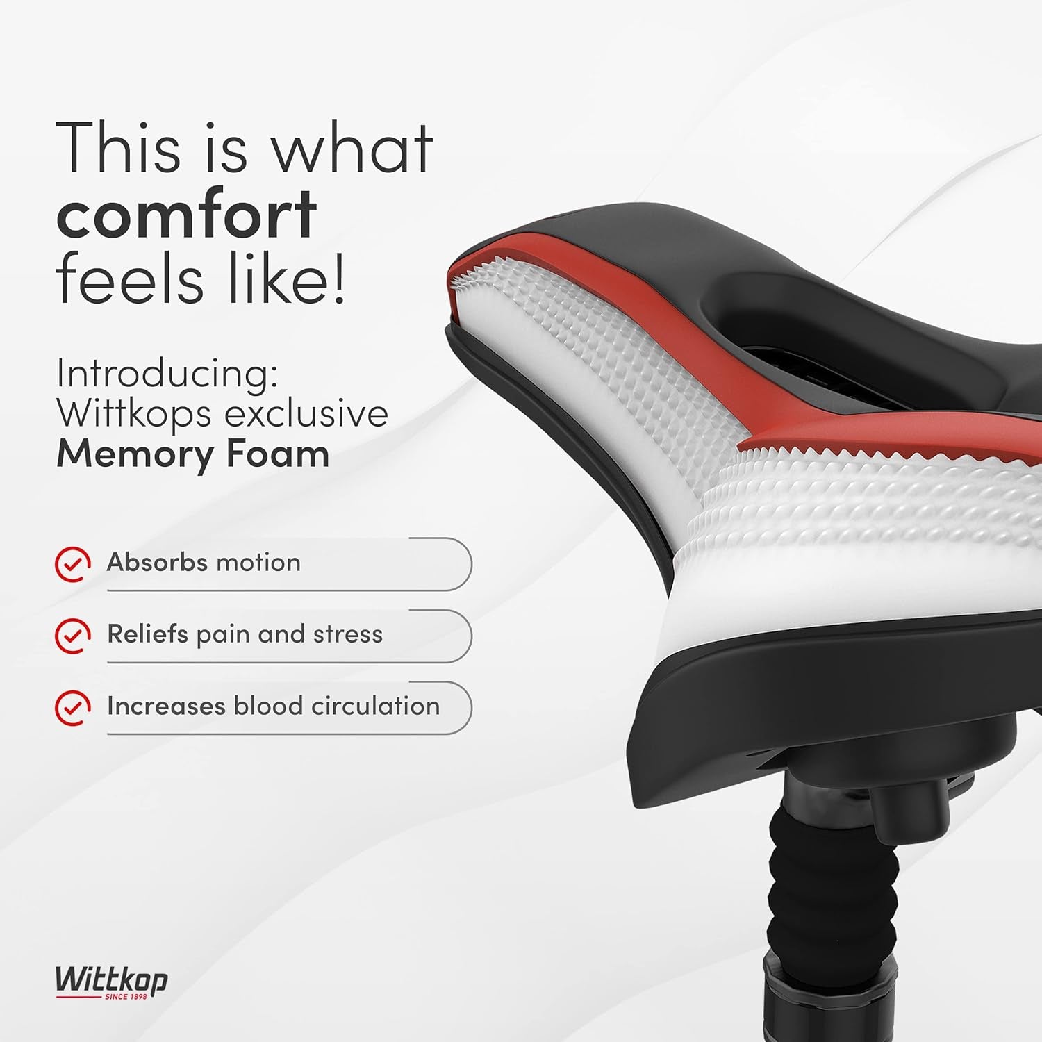 Bike Seat I Bicycle Seat for Men and Women, Waterproof Bike Saddle with Innovative 5-Zone-Concept I Exercise Bike Seat for BMX, MTB & Road