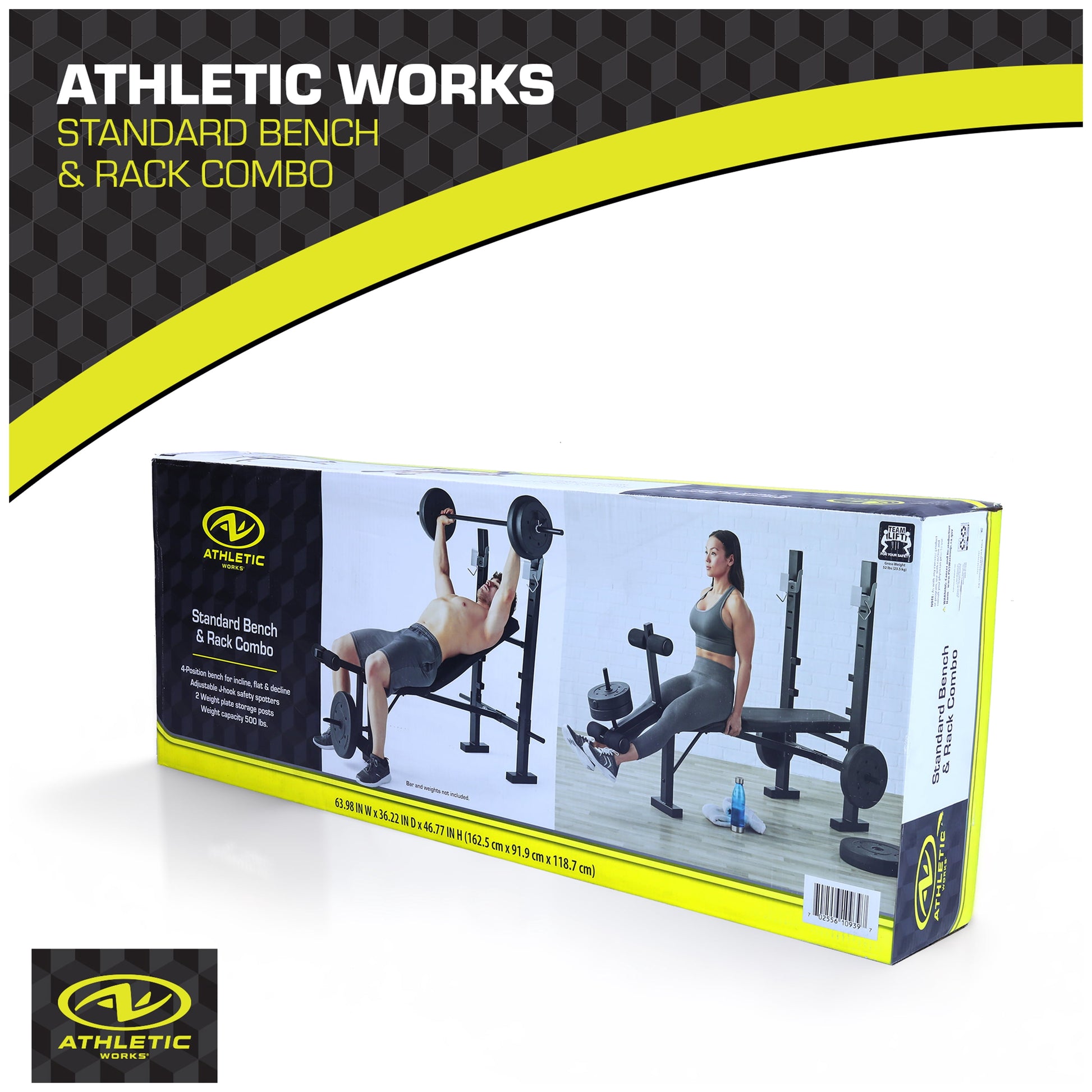 Standard Bench & Rack Combo with Leg Press
