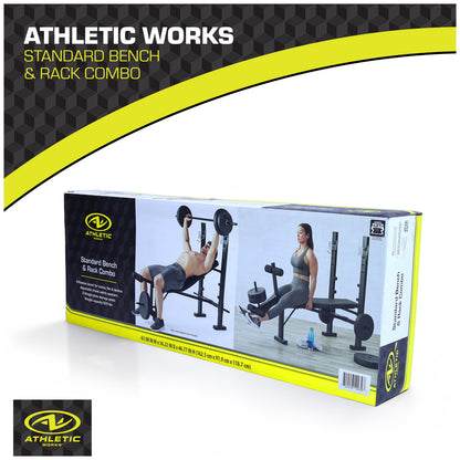 Standard Bench & Rack Combo with Leg Press