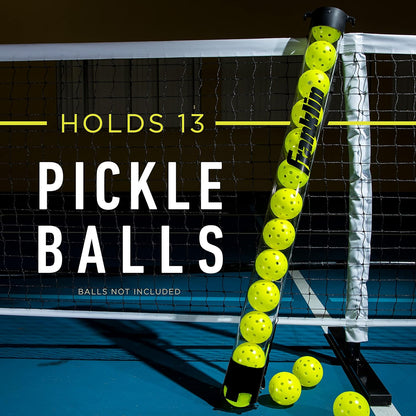 Franklin Sports Pickleball, Tennis + Padel Ball Hopper Tubes - (15) Tennis/Padel Ball + (13) Pickleball Picker Upper Tubes - Quick Pickup + Storage - Balls Not Included