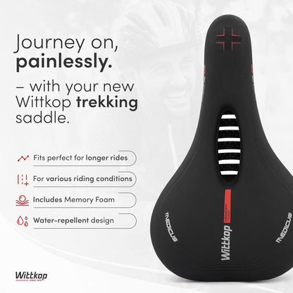 Bike Seat I Bicycle Seat for Men and Women, Waterproof Bike Saddle with Innovative 5-Zone-Concept I Exercise Bike Seat for BMX, MTB & Road